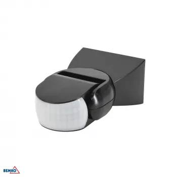 BEMKO sensore di movimento PIR 1200W 180° IP65 nero