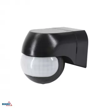 BEMKO sensore di movimento PIR 800W 180° nero