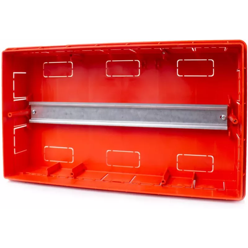 ADELID RM-PT-18P Distributore da incasso 18 moduli 2x9 porta in vetro fumé trasparente