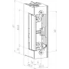 SCOT ES-S1224N serratura elettrica simmetrica a basso consumo