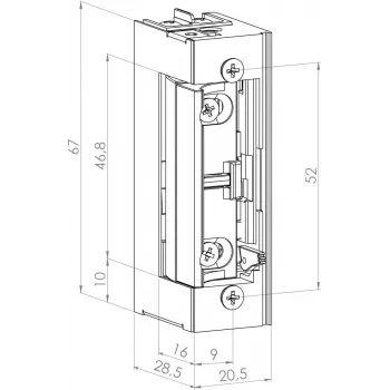 SCOT ES-S1224N apriporta elettrico simmetrico a basso consumo