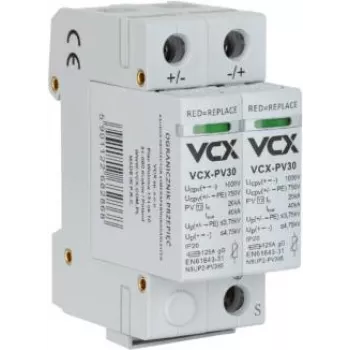 VCX DC C2P 1000V PV30 scaricatore di sovratensione tipo 2 2P 1000V DC per impianti fotovoltaici