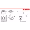 VCX WESA LC 36A dimmer rotativo LED 200/600W bianco