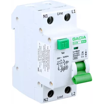 GACIA SL6N RCBO 1P+N B16A 30mA tipo AC interruttore differenziale con protezione magnetotermica