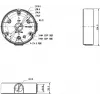 MITON MT-P136-B scatola da parete 1 porta Keystone bianca