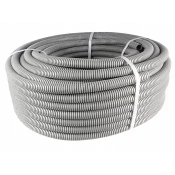 PAWBOL corrugato PVC 50m, 320N, diametro esterno 20mm / diametro interno 14mm, grigio 6161A-50P