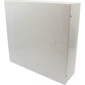 Pulsar AWO000PU contenitore universale in metallo, bianco (RAL 9003), montaggio a parete, supporto batteria 17Ah