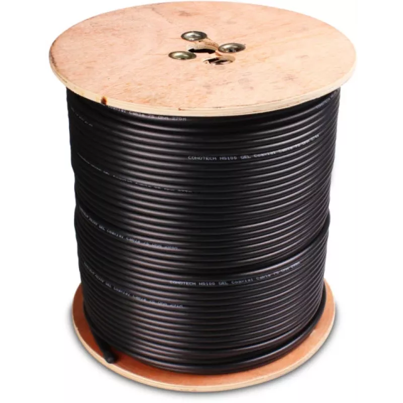 CONOTECH NS-752 cavo coassiale NS100 TRI gel riempito nero - rotolo 300m