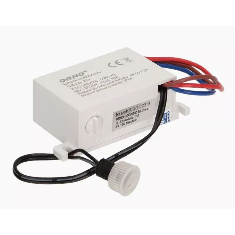 ORNO OR-CR-227 sensore crepuscolare MINI con sonda esterna, IP54