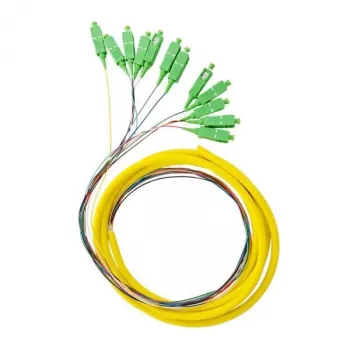 12x Pigtail SC/APC monomodale G.657.A2 2m connettori dorati