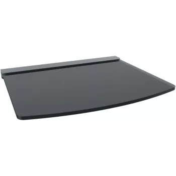 Red Eagle One mensola in vetro - mensola a parete in vetro temperato con supporti in acciaio, 350x250 mm, nero