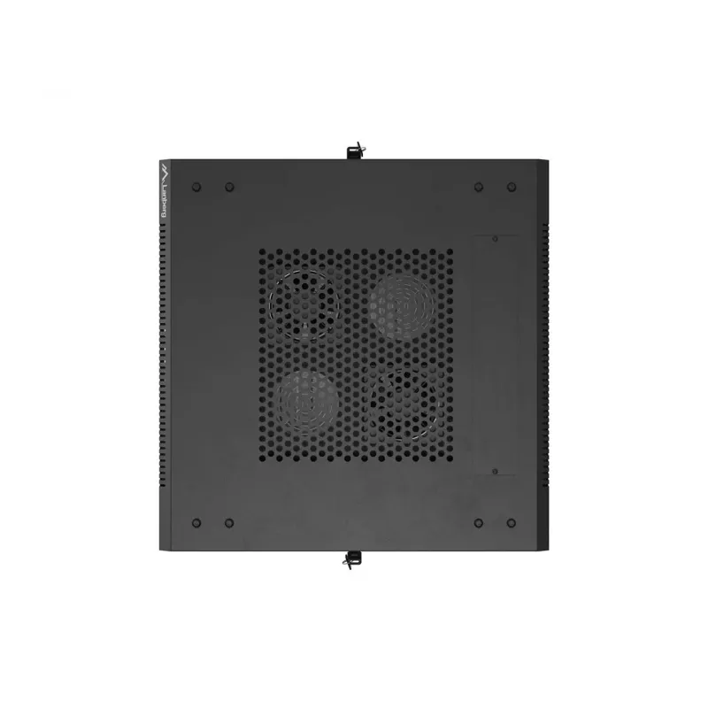 Lanberg armadio a rack da terra 19 pollici 18U 600x600 nero con porta in vetro (Flat Pack)