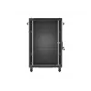 Lanberg armadio a rack da terra 19 pollici 18U 600x600 nero con porta in vetro (Flat Pack)