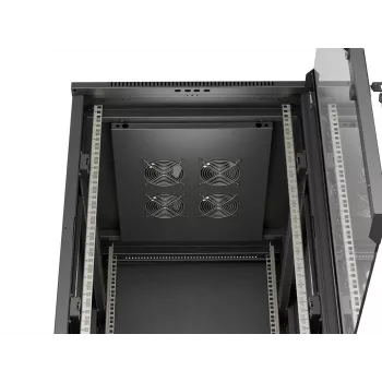 LANBERG armadio rack server da terra 18U 19 pollici 600x800 mm nero con porta in vetro temperato (Flat Pack)
