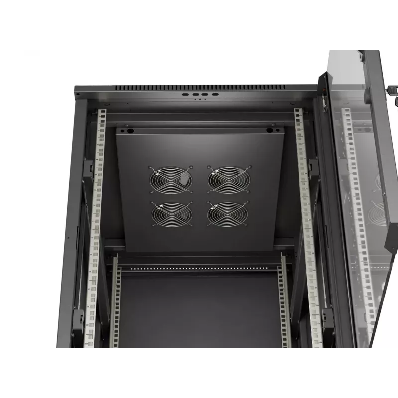 LANBERG armadio rack server da terra 18U 19 pollici 600x800 mm nero con porta in vetro temperato (Flat Pack)