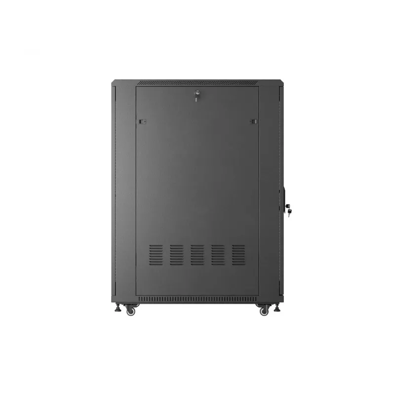 LANBERG armadio rack da terra 19 pollici 27U 600x1000 mm nero con porta perforata (Flat Pack)