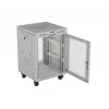 Lanberg FF01-6615-23SL armadio rack da terra 19 pollici 15U 600x600 grigio porta perforata LCD Flat Pack