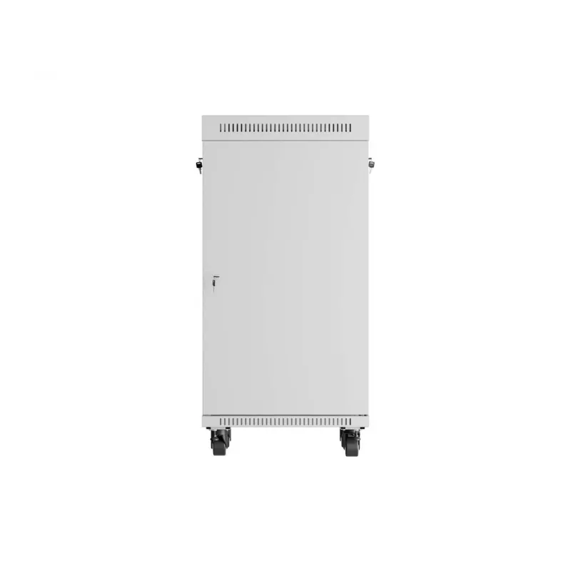 LANBERG case da terra 19 pollici 22U 600x600 mm grigio con porta in vetro temperato e display LCD (Flat Pack)