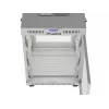 Lanberg armadio da terra 19 pollici 15U 600x800 grigio con porta perforata e LCD (Flat Pack)