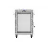 Lanberg armadio da terra 19 pollici 15U 600x800 grigio con porta perforata e LCD (Flat Pack)