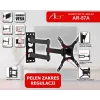 ART AR-57A supporto TV fisso a parete per LED/LCD 17-42 pollici nero