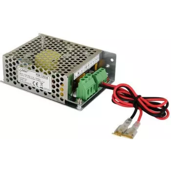 Pulsar PSB-12V3A alimentatore tampone 13,8V/3A, da incasso, ingresso 170-260V AC, uscita 12-15V DC regolabile, per batterie al piombo 12V 7-40Ah