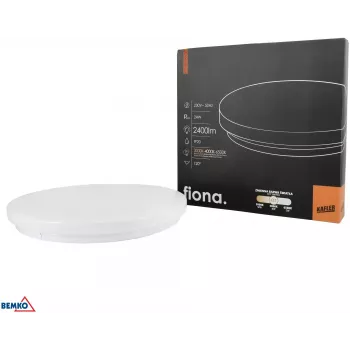 KAFLER FIONA plafoniera LED 24W 2400lm CCT selezionabile 3000K/4000K/6500K IP20 bianco