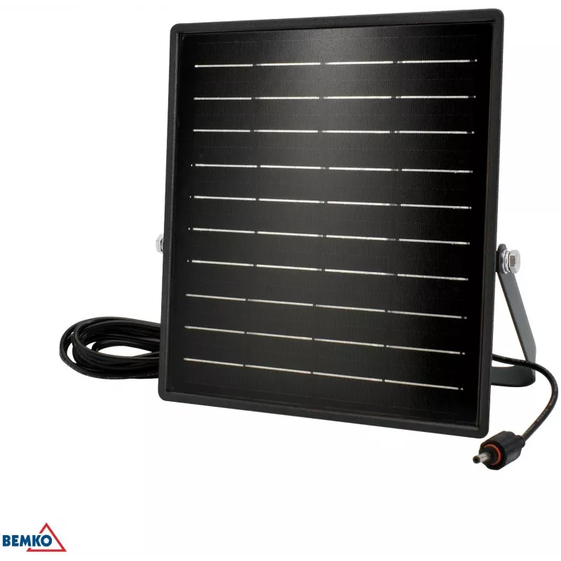 BEMKO SOLPAR faretto LED solare 10W 1500lm 3000/4000K IP65 nero con sensore PIR