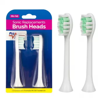 Set di spazzole di ricambio Promedix PR-745 W bianco (confezione da 4)
