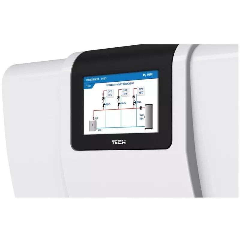 Tech Sterowniki I-3 Plus regolatore di riscaldamento con OpenTherm, 3 valvole miscelatrici e supporto solare