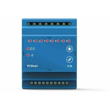 Relè wireless per guida DIN PS-08 blu Tech Sterowniki