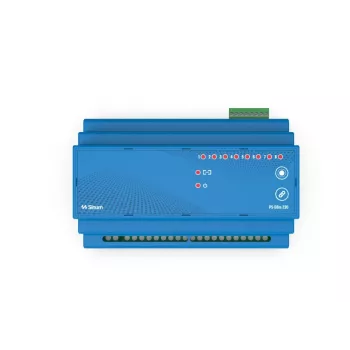 Tech Sterowniki PS-08M 230 relè cablato per guida DIN, blu