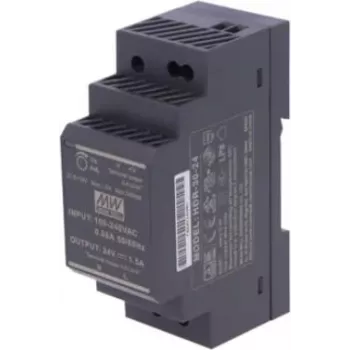 Tech Sterowniki ZS-24/30 alimentatore per guida DIN 24V DC 30W nero