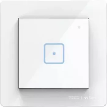 Tech Sterowniki FS-01m interruttore luce unipolare cablato, bianco