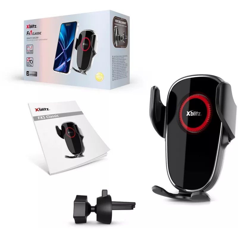 Xblitz FX1 Classic supporto per cellulare da auto – supporto per cruscotto e parabrezza con ventosa