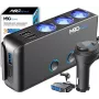 MBG Line HC67C splitter doppio con presa accendisigari e 3 porte USB-A, 120 W, nero