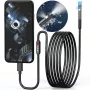 MBG endoscopio ispezione a doppia lente telecamera cavo 2m 7 LED 2x Full HD Wi-Fi per iPhone Android