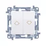KONTAKT SIMON 10 modulo pulsante controllo tapparella bianco freccia morsetti a vite 10A 250V