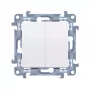 KONTAKT SIMON 10 modulo interruttore universale 1 via/2 vie 10AX 250V bianco morsetti a vite