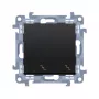 KONTAKT SIMON 10 modulo interruttore universale 10AX 250V nero opaco 2x morsetti a vite