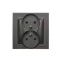 KONTAKT SIMON 10 presa nero opaco 16A 250V morsetti a vite tipo E
