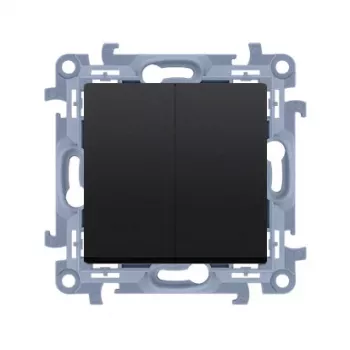 KONTAK-SIMON KONTAKT SIMON 10 Modulo nero opaco interruttore serie autobloccante 10AX 250V