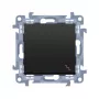 Kontakt Simon 10 meccanismo interruttore universale 1 modulo nero opaco 10AX 250V autobloccante
