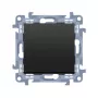 KONTAKT SIMON 10 Modulo nero opaco pulsante 1x 1 modulo morsetti senza vite 10AX 250V