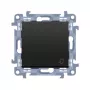 KONTAKT SIMON 10 Modulo nero opaco pulsante campanello autobloccante 10AX 250V