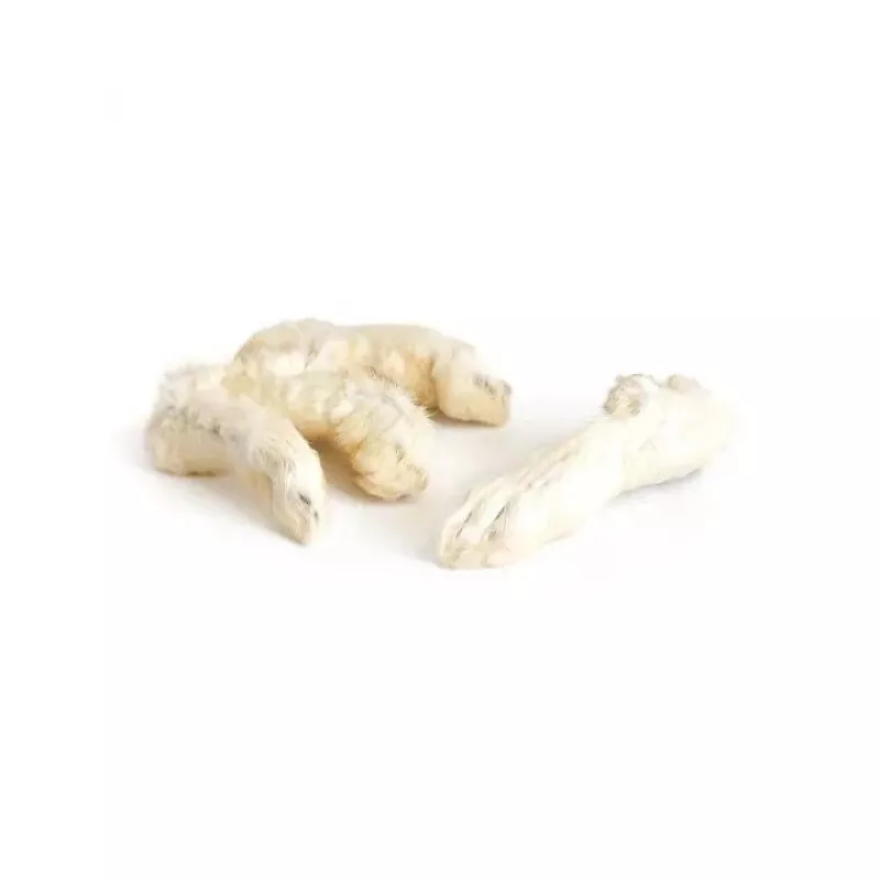 PETMEX zampe di coniglio con pelo articolo da masticare per cani 500g