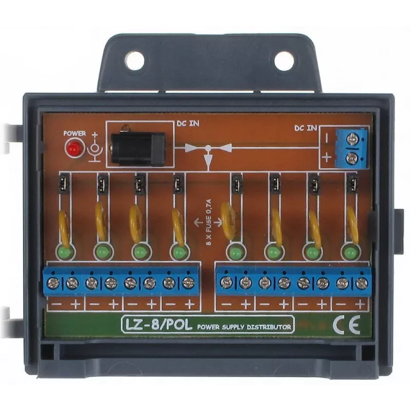DELTA Power Terminal Block KG-8/POL 8 poli 16A 400V bianco