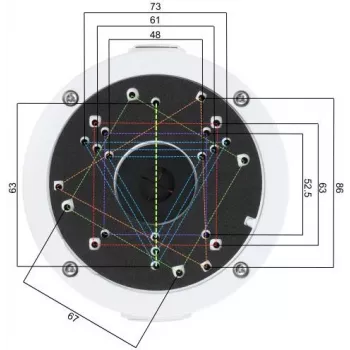 DELTA BD-320 supporto per telecamera bianco