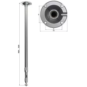 DELTA supporto a soffitto telescopico per telecamera BR-150X300