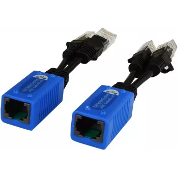 Pulsar P-POE2 splitter PoE passivo 2x connettore RJ45 maschio su 1x connettore RJ45 femmina
